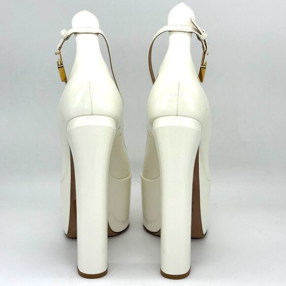 Valentino Garavani White Platform Heels - Picture 9 of 16
